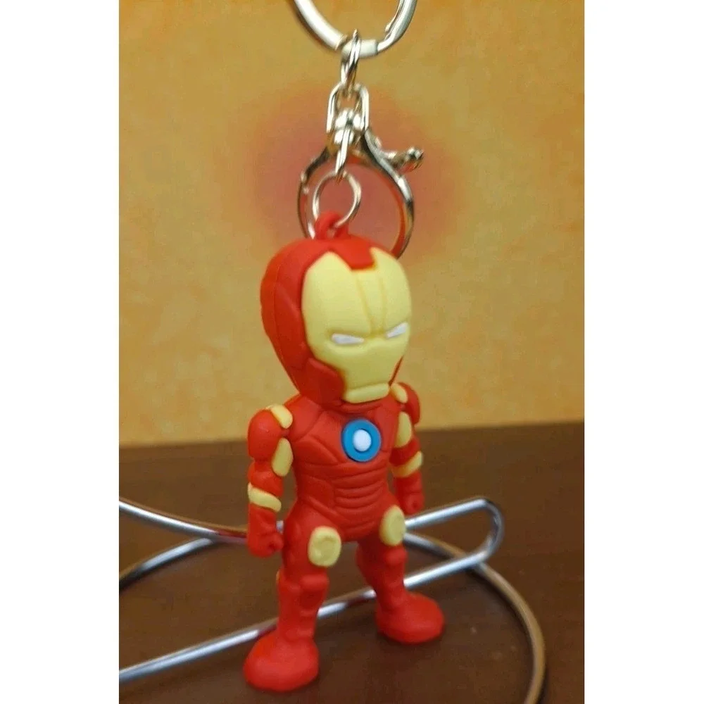 Avengers Marvel Iron Man 3D PVC Keychain Backpack‎ Clip New 8